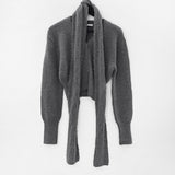 Wool 10%) Hafen Muffler V-neck Cardigan