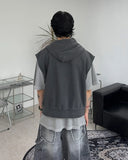 Hens Pigment Hood Zip-Up Vest