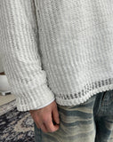 Kudeu mesh long sleeve knit