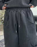 Allen two-pocket brushed banding pants