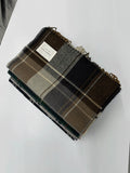 Modern check wool 100 muffler