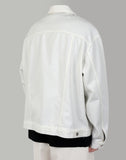 Oversize denim jacket White