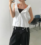 FRILL COLLAR BLOUSE