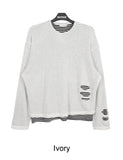 Loaded Layered Damage Knit