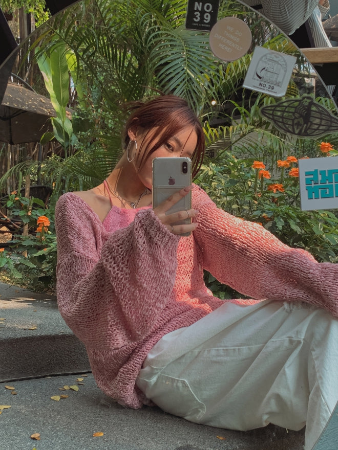 【U LAN】Vintage Damage White Wide Pants U LAN (ユーラン) - ビンテージダメージホワイトワイドパンツ