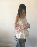Nakul Cable Twist Ribbon Strap Knit Cardigan