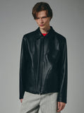 Lambskin Round Cut Single Jacket