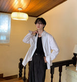 Loose Fit U Neck Long Sleeve Tee