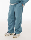 Color Matching Stitch Parachute Pants