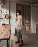 Confuse shine see-through knit