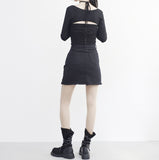Lanxi Slit Halterneck T-Shirt