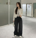 Tweed Round Silver Button Jacket