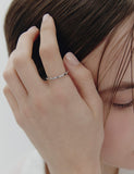 Ice Block Silver Ring S