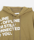 Meln Lettering Cropped Hoodie