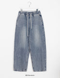 [unisex] Koiru banding washed denim pants