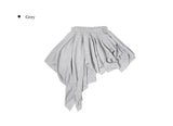 Koran Unbalance Layered Banding Skirt