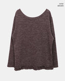 Herin Striped Frill Long-Sleeve T-Shirt