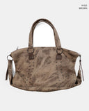 Nora Leather Studded Big Shoulder Bag