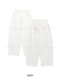 Liik Back Cross Studded Cotton Pants