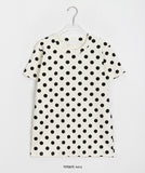 Kokuri Dot Pattern Short Sleeve Tee