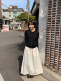 Bending Dot Round Cardigan