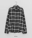 [Unisex] Giren Check Over Long Sleeve Shirt
