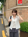 Peng Summer Seersucker Stripe Short Sleeve Shirt