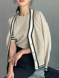 Sade Color Matching Cardigan