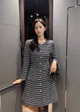 Cloned Tweed A-Line Jacket One Piece