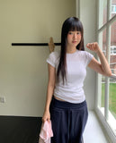 Chiton slim fit round see-through t-shirt