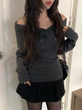 Elda Wool Belt Pleated Mini Skirt