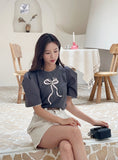 Delienne Ribbon Puff T-Shirt