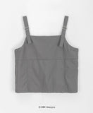 [BAONHAUS] Snamb Nylon Back Ribbon Suspenders Vest