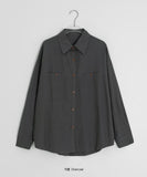 Doint Pocket Cotton Over Long Sleeve Shirt