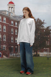 Positive Embroidery Raglan Sweatshirt