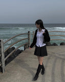 [A/M] Ringring Strap Bolero Cardigan