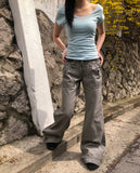 Daron Vintage Washed Low Bootcut Pants