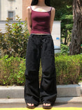 Coco Stitch Button Parachute Pants
