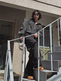 Detro denim wide track pants