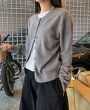 [U-BASIC/wool30%] Autumn Daily Round Cardigan