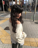 Sheese Holter Off Shoulder Loose Fit Knit