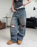 Alp Dusty Damage Denim Pants
