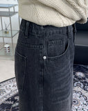 Harpin Wide Banding Denim Pants