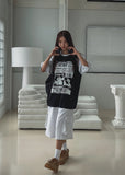 Age raglan oversized fit short-sleeved shirt