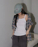 [MADE] Baskin Peach Fuzz Vintage Check Shirt