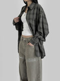 Fishbone Ash Wide Denim