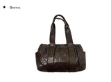 Shoe Leather String Shoulder Bag