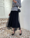 Pierre Double Tulle Banding Skirt