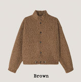 Merry Alpaca High Neck Cardigan