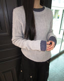 Luhan Alpaca Wool Round Ribbed Knit